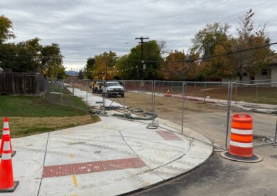 Picture of construction on 3rd Ave and Iris St.