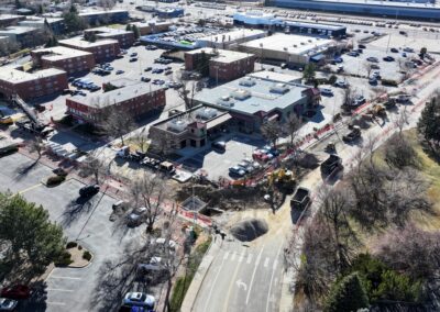 Aerial view of 3rd Ave. and Nickels St.