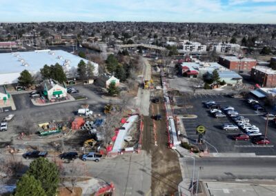 Aerial picture of the Nickel St. Construction